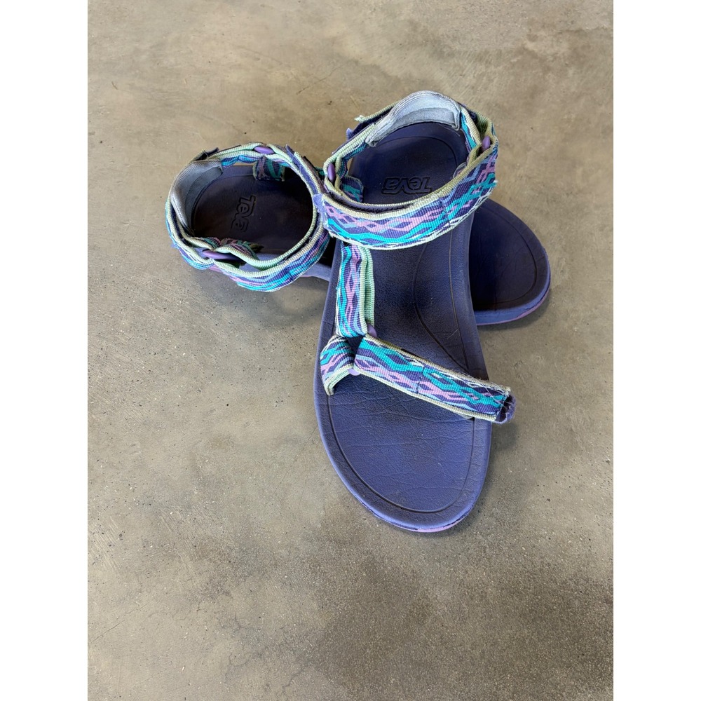 Teva Hurricane XLT2 Purple Teal Geometric Sport Sandals 1019390Y Womens 6